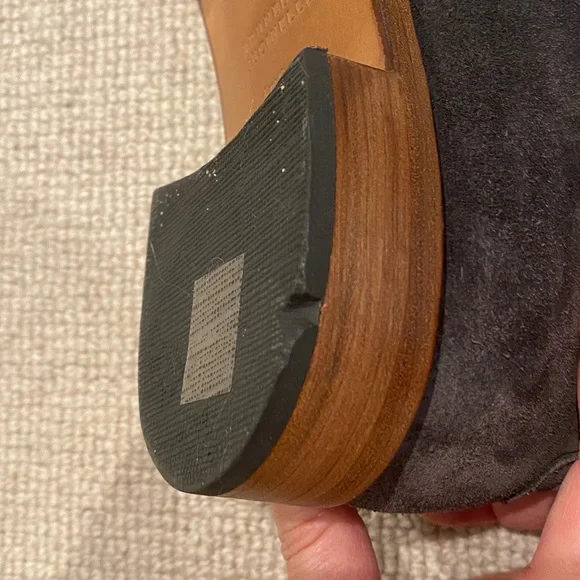 Brunello Cucinelli Dark Gray Suede Oxfords, sz 5.5 - Picture 9 of 11